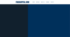 Desktop Screenshot of foxxcapital.com
